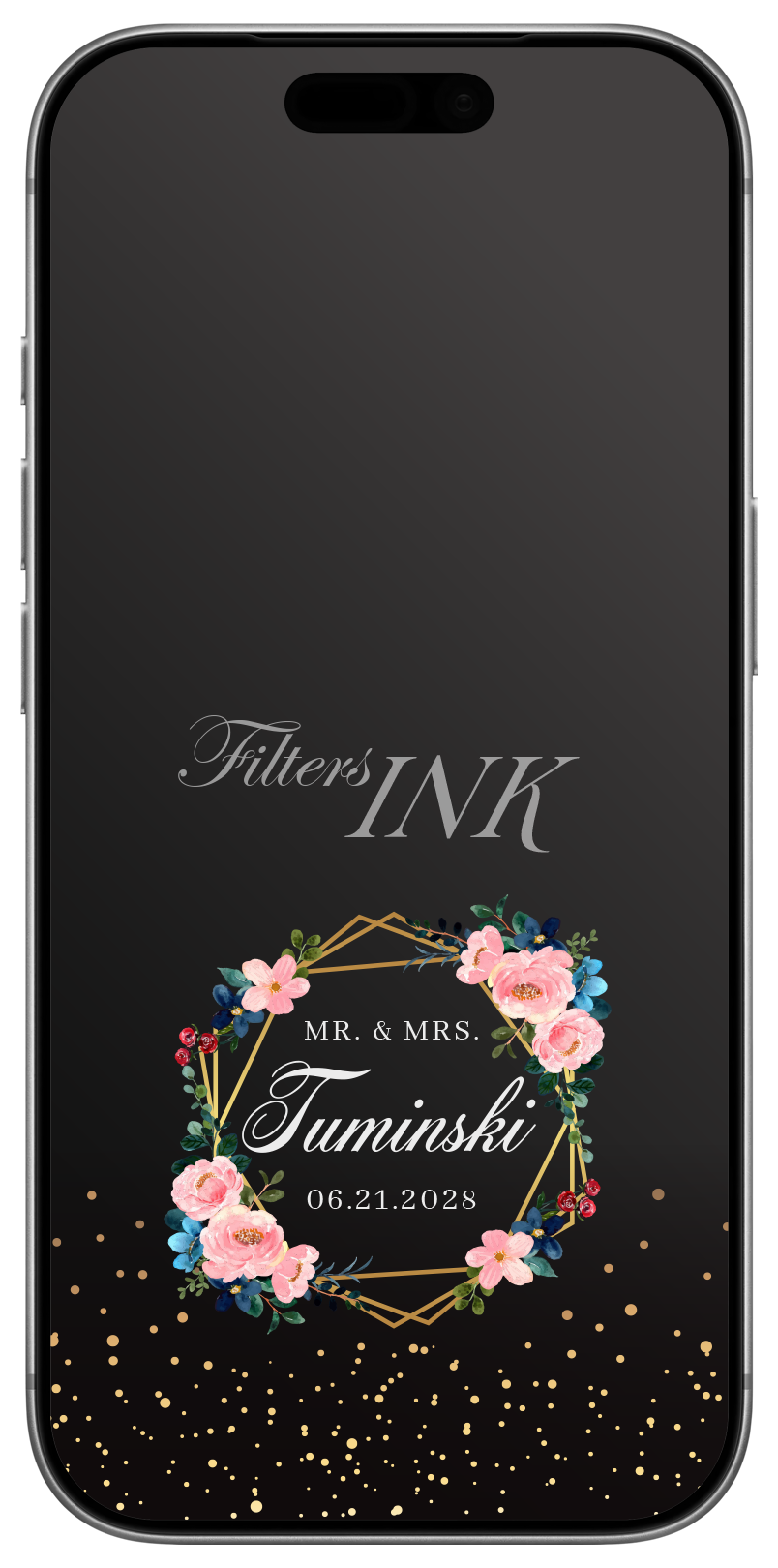 Wedding Floral Glitter