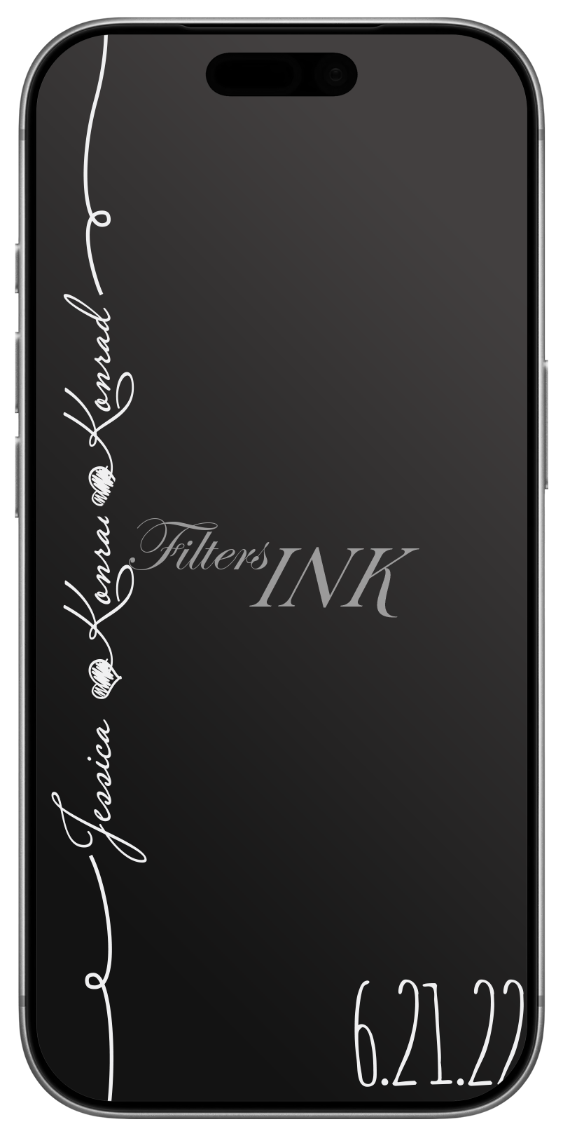 Wedding Vertical Hearts