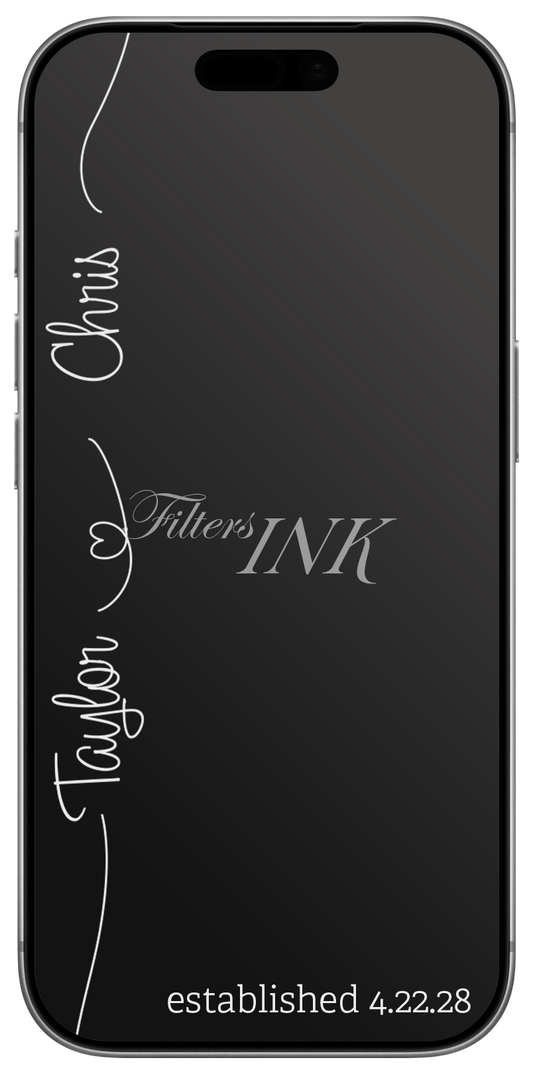 Wedding Vertical Calligraphy