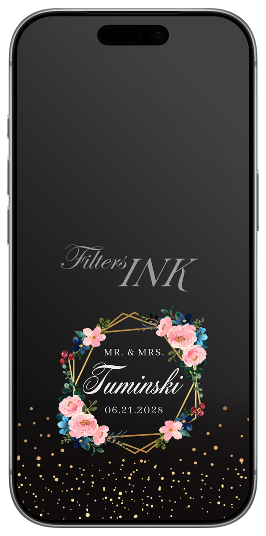 Wedding Floral Glitter